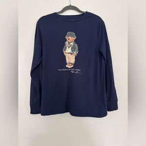 Ralph Lauren Navy Kids Long Sleeve Shirt